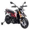 Motocicleta electrica pentru copii HECHT APRILIA Dorsoduro 900, acumulator 12 V, 4.5 Ah, motor 2x18 W, greutate maxima suportata 30 kg, varsta 3-8 ani