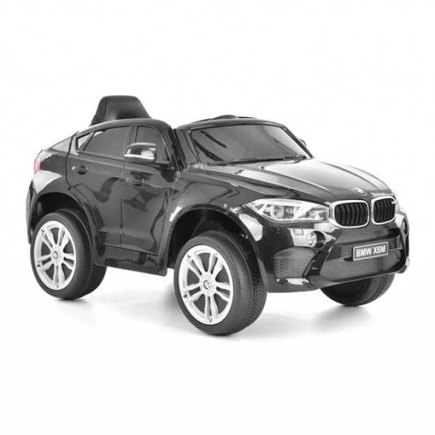 Masinuta electrica pentru copii HECHT BMW X6 Black, acumulator 2 x 6 V, 7 Ah / 45 W, greutate maxima 30 kg, negru, varsta recomandata 3-8 ani