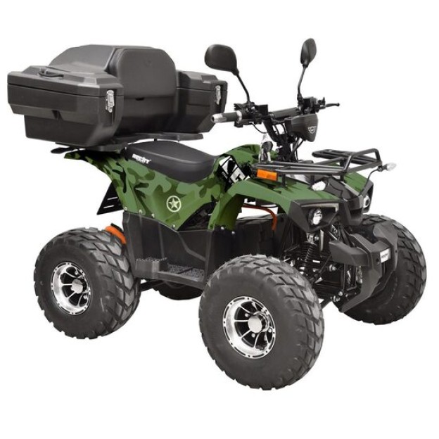 ATV electric pe acumulator HECHT 56199 Army, motor 1200 W, acumulator Pb-acid 72 V, 20 Ah, capacitate maxima incarcare 120 kg, 160 x 104 x 121 cm