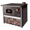 Sobe pe lemne cu cuptor - HECHT VULCANUS GREY