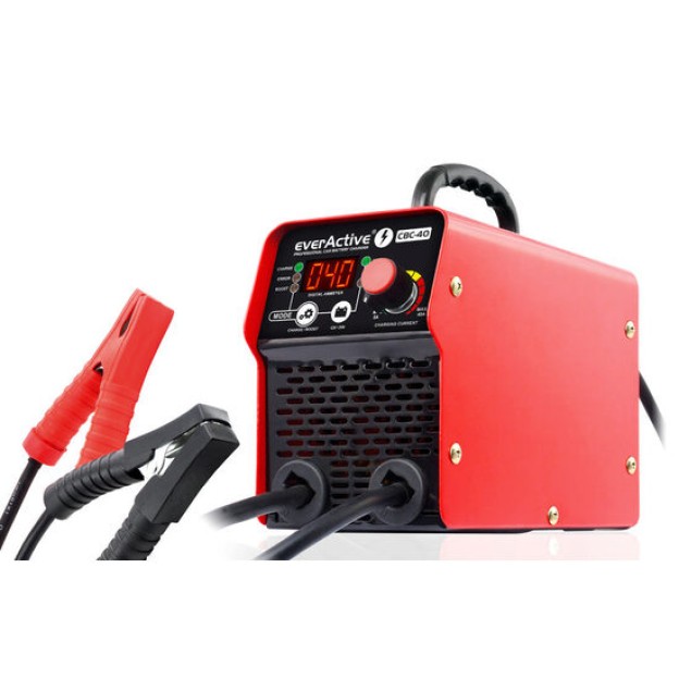 EverActive redresor 12+24V curent reglabil 5-40A pentru acumulatori 25-1000A + robot pornire 300A CBC-40