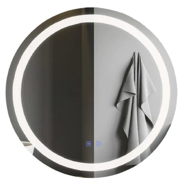 Oglinda LED touch cu sistem dezaburire 60x60 cm AT1CT-D1OC-RS1S-W01