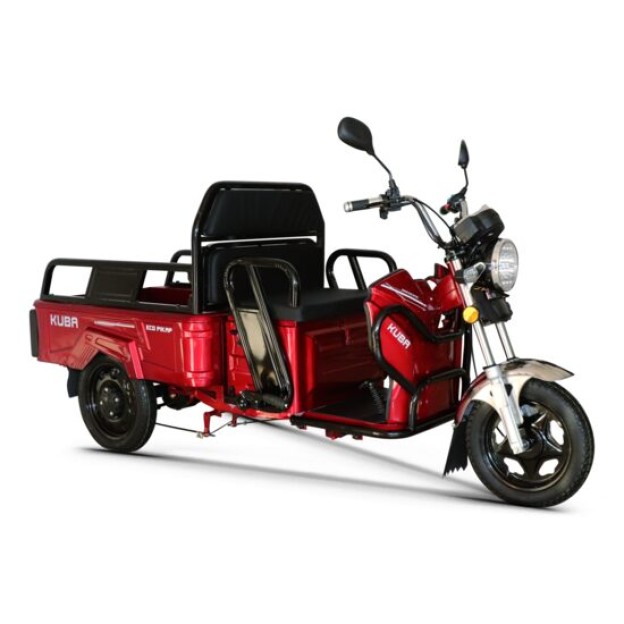 Triciclu electric marfa, 1500W, 25km/h, 40-60km, remorca basculabila, Kuba ECOPIKAP
