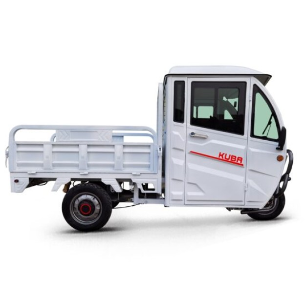 Tricicleta electrica Kuba E-KAMYONET cu cabina bena basculabila obloane rabatabile 1500W 72V 45Ah, viteza max. 25 km/h (fara permis)