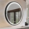 Oglinda LED Touch Hanz sistem dezaburire rama neagra 60x60cm colectia Korman Technik 1176BKS