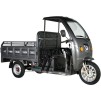 Triciclu electric KUBA GL 18000 MAX cu Cabina, autonomie 70 km viteza 25 km/h bena 135x102 cm basculabila obloane rabatabile putere 2000W acumulatori 72V/45Ah, GRI, fara permis