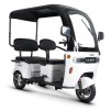 Tricicleta electrica KUBA OPTIMUS MAX cu cabina, alb, autonomie 60 km viteza maxima 25 km/h putere 1000W acumulatori 72V/20Ah nu necesita permis