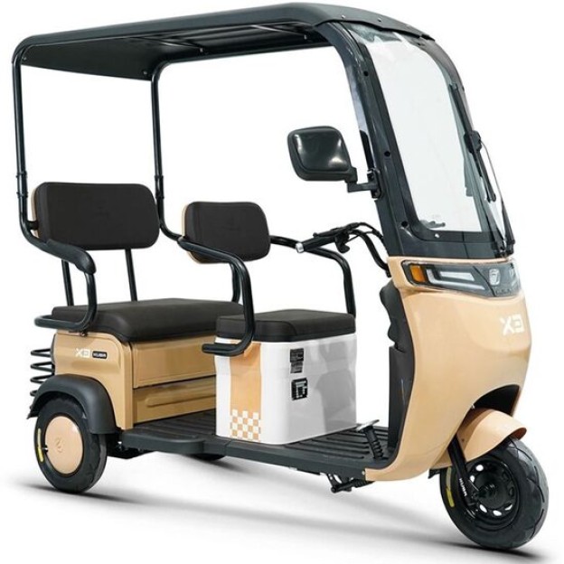 Tricicleta electrica KUBA OPTIMUS ULTRA cu cabina autonomie 40-50 km viteza maxima 25 km/h putere 650W nu necesita permis
