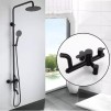Coloana dus inox SUS304 negru Korman HS005