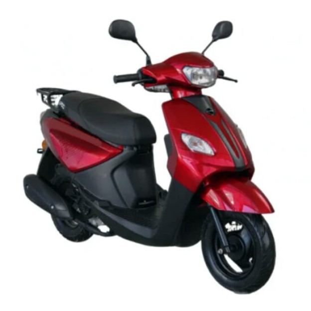 Scuter pe benzina, PS3, viteza maxima 45 km pe ora, 49 cc, Rosu, Permis A1 sau B