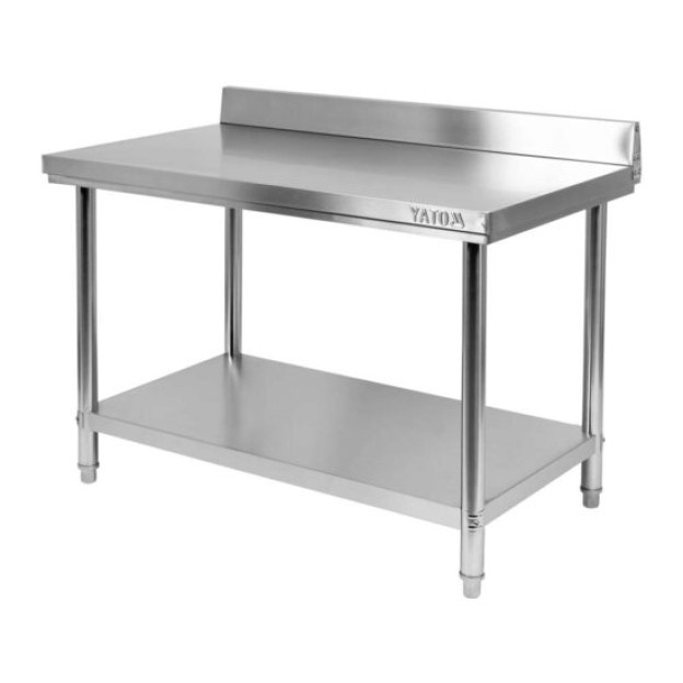 Masa de lucru 800x600xh850+100mm cu spatiu de depozitare si tablie Yato YG-09020