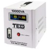 Stabilizator tensiune 6000W 230V cu 2 iesiri Schuko si sinusoidala pura + ecran LCD cu valorile tensiunii, TED Electric TED000071