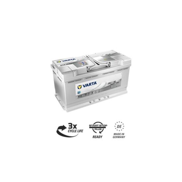 Baterie Auto 12V 95Ah cu Start Stop, Pornire 850A, Dimensiuni 353 x 175 x 190 mm Borna+ Dreapta Varta 595901085