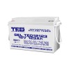 Acumulator 12V GEL Deep Cycle Solar, Dimensiuni 405 x 173 x 220 mm, Baterie 12V 123Ah M8, TED Electric TED003508