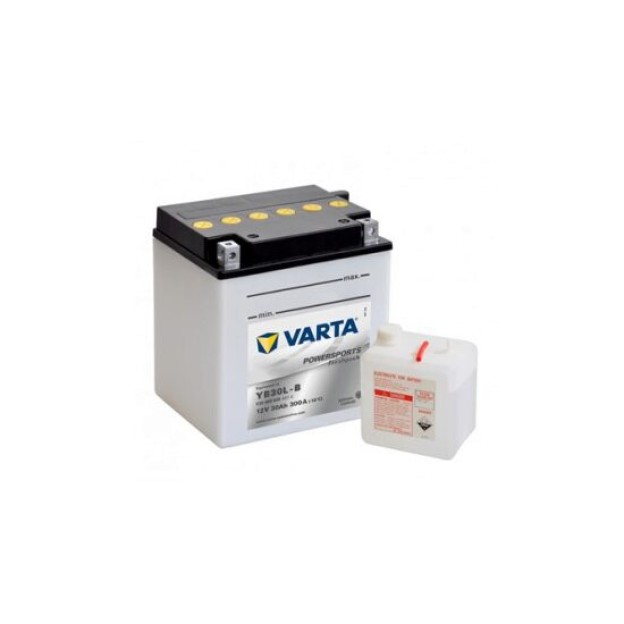 Baterie Moto 12V 30Ah, Pornire 300A, Dimensiuni 168 x 132 x 172 mm Varta Freshpack Borna+ Dreapta 530400030