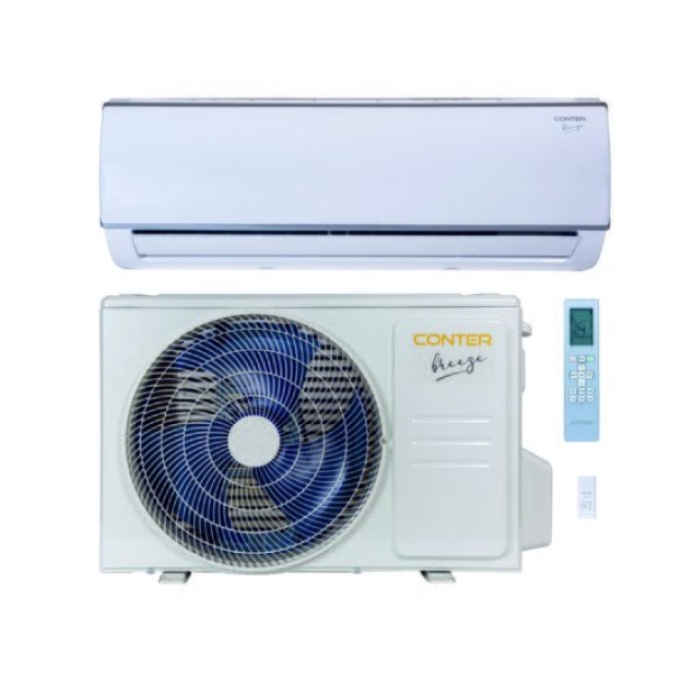 Aparat aer conditionat Conter Breeze, 24000 BTU, Wi-Fi Control, inverter, Clasa A++, functii Self cleaning, Follow me, Sleep mode, alb