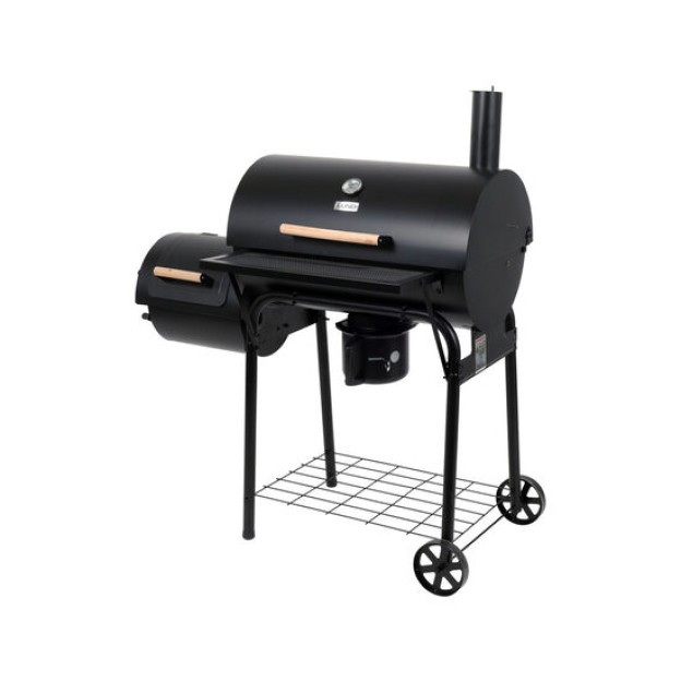 Grătar cărbuni cu afumatoare xxl,64x37cm Lund 99909