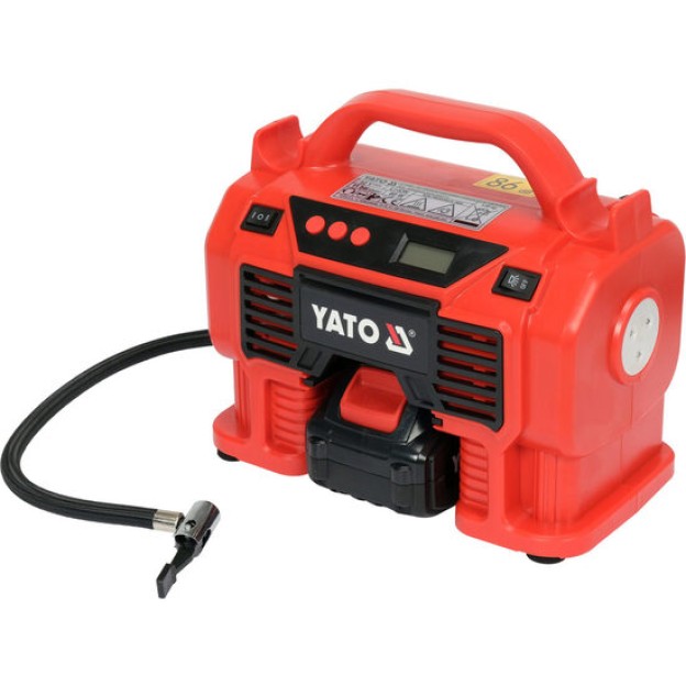 Compresor auto cu acu 18v 11bar 21 l/min Yato YT-23247