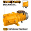 Pompa Apa de suprafata cu Jet 750W, 51m, 55 l/min Ingco JP07508