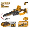 Mini drujba electrica 20V 150mm, brushless cu 1 Acumulator fierastrau Ingco CGSLI20685