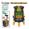 Nivela cu Laser Verde Rotativa 360° INGCO HLL305205