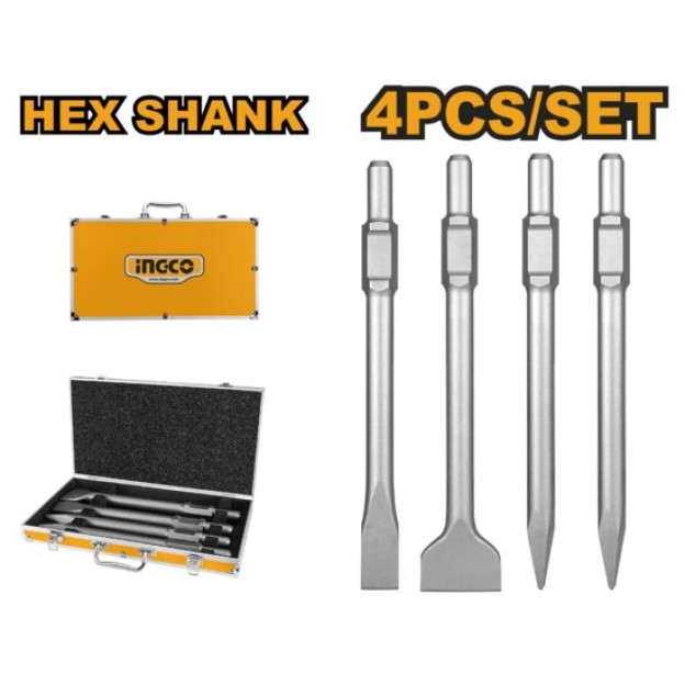 Dalti Demolator SDS - HEX Set 4buc INGCO DBC0304375