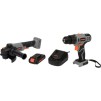 Set 20v, autofiletantă+polizor unghiular Sthor 78097
