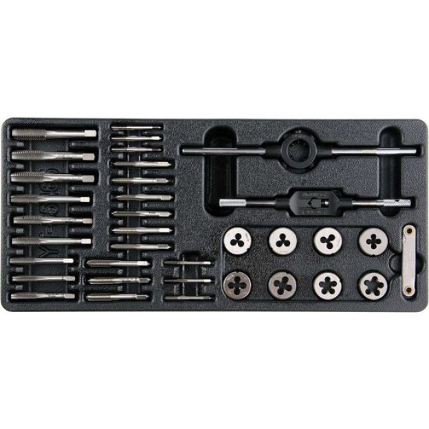 Set 35 filiere si tarozi pentru dulap Yato YT-55465