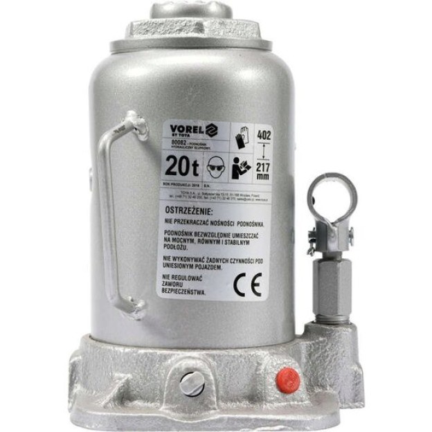 Cric hidraulic cilindric 20T Vorel 80082
