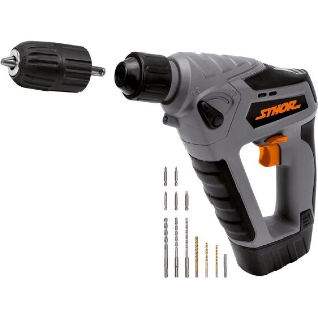 Autofiletantă cu percuție SDS + acumulator 18V Sthor 78968