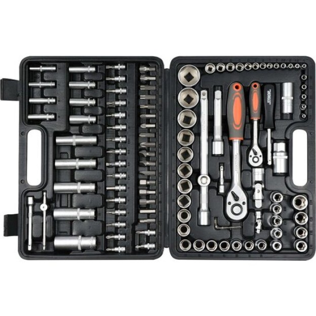 Trusa tubulare 1/2 - 1/4'', 108 buc Sthor 58685