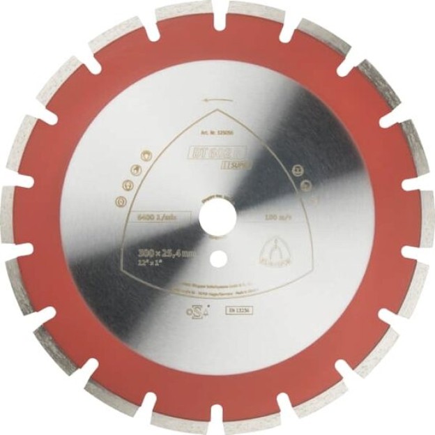 DT 602 B disc diamantat de debitare, 300 x 2,8 x 25,4 mm 18 Segmente 40 x 2,8 x 9 mm, cu segmente departate, Klingspor 325056